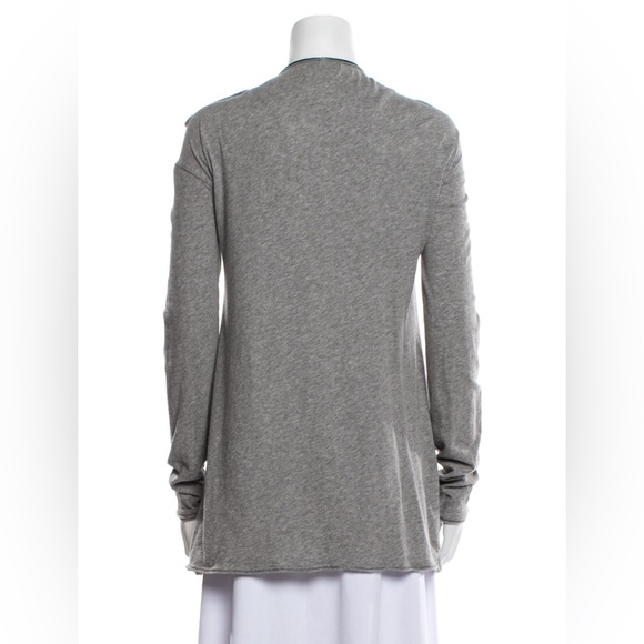 Burberry Ruched Cotton/Wool Jersey Zip Cardigan - Picture 3 of 13